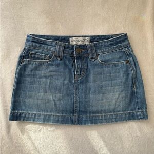 Y2K Aeropostale denim mini skirt
